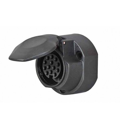13 Pin Plastic Socket  with Fog Cut Out 069509